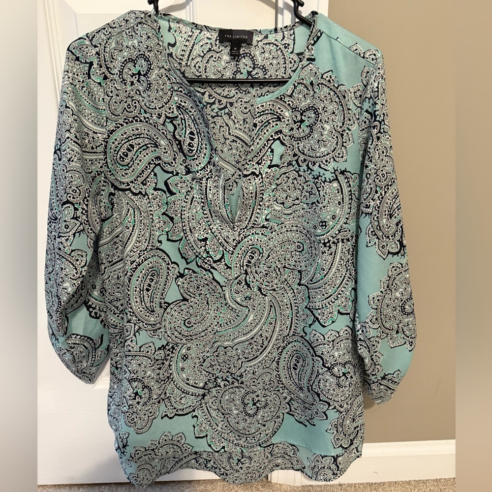 The Limited Paisley Blouse